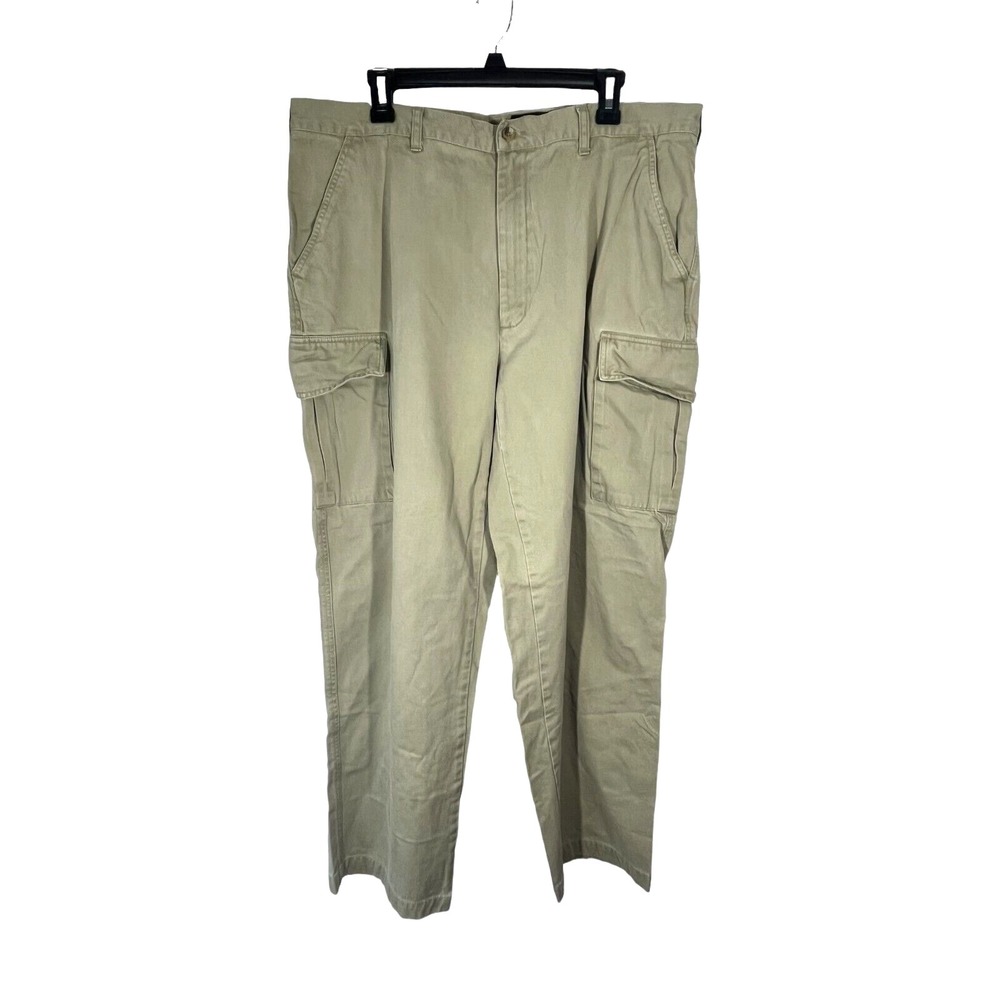 Eddie Bauer Men's Khaki Cargo Work Pants Jeans Size 40x30